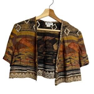Womens Small Crop Cardigan Top - Blouse